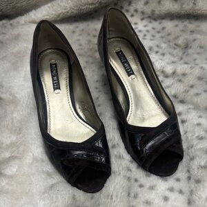 Nine West Black Peep Toe Heels
